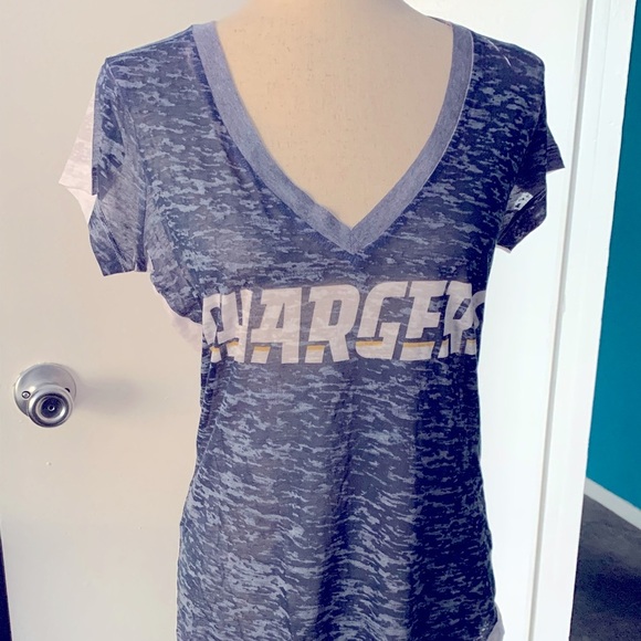 Touch by Alyssa Milano Tops - San Diego Chargers V-neck Tee Shirt